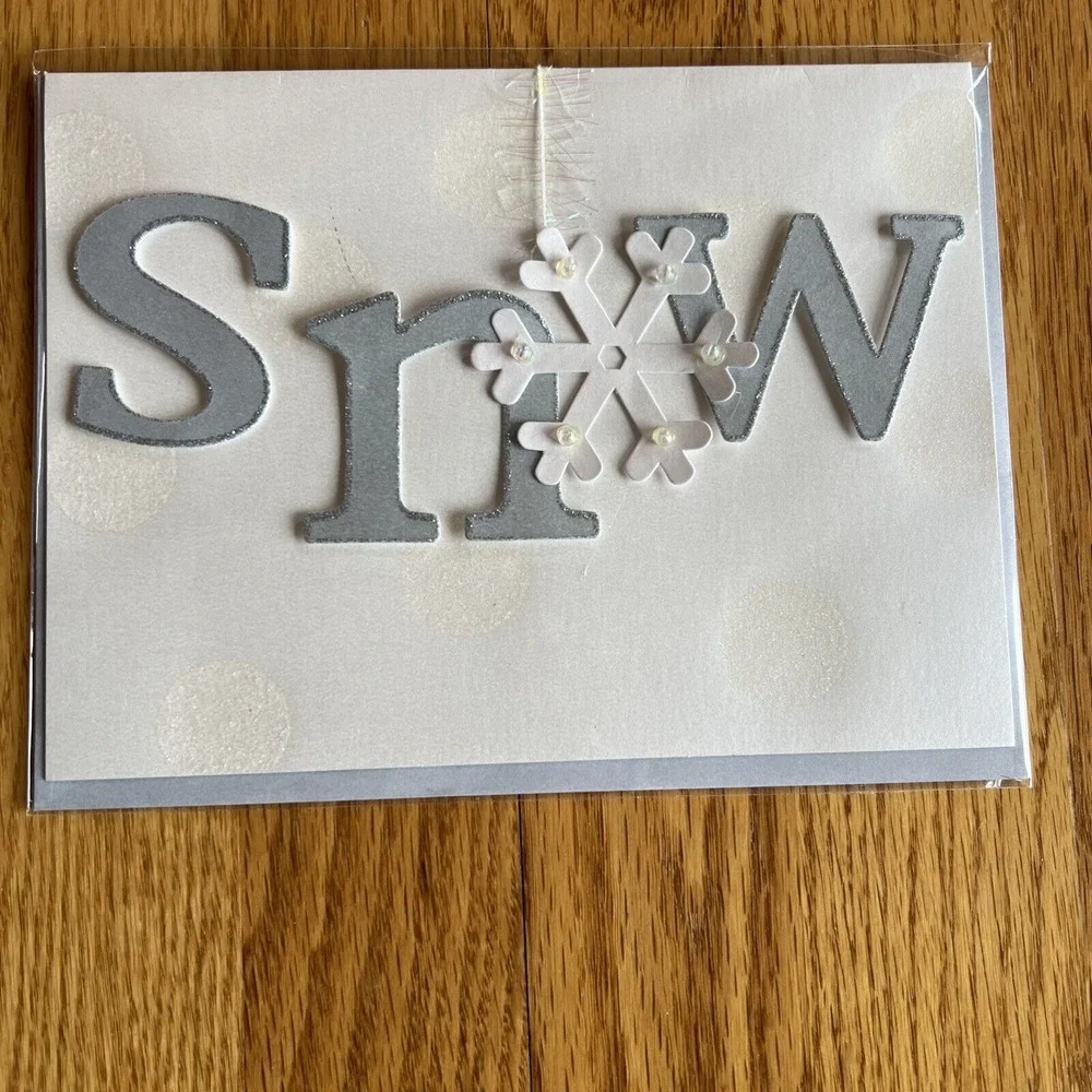 Burgoyne Fine Greeting Cards Holiday Christmas Card Sealed Santa Ornaments Snow‎